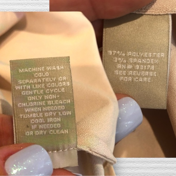 Joan Vass cream button down tunic with high slit - Picture 9 of 12